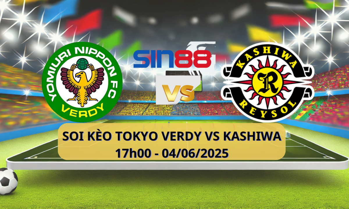 Banner trận đấu Esport giữa Tokyo Verdy và Kashiwa Reysol
